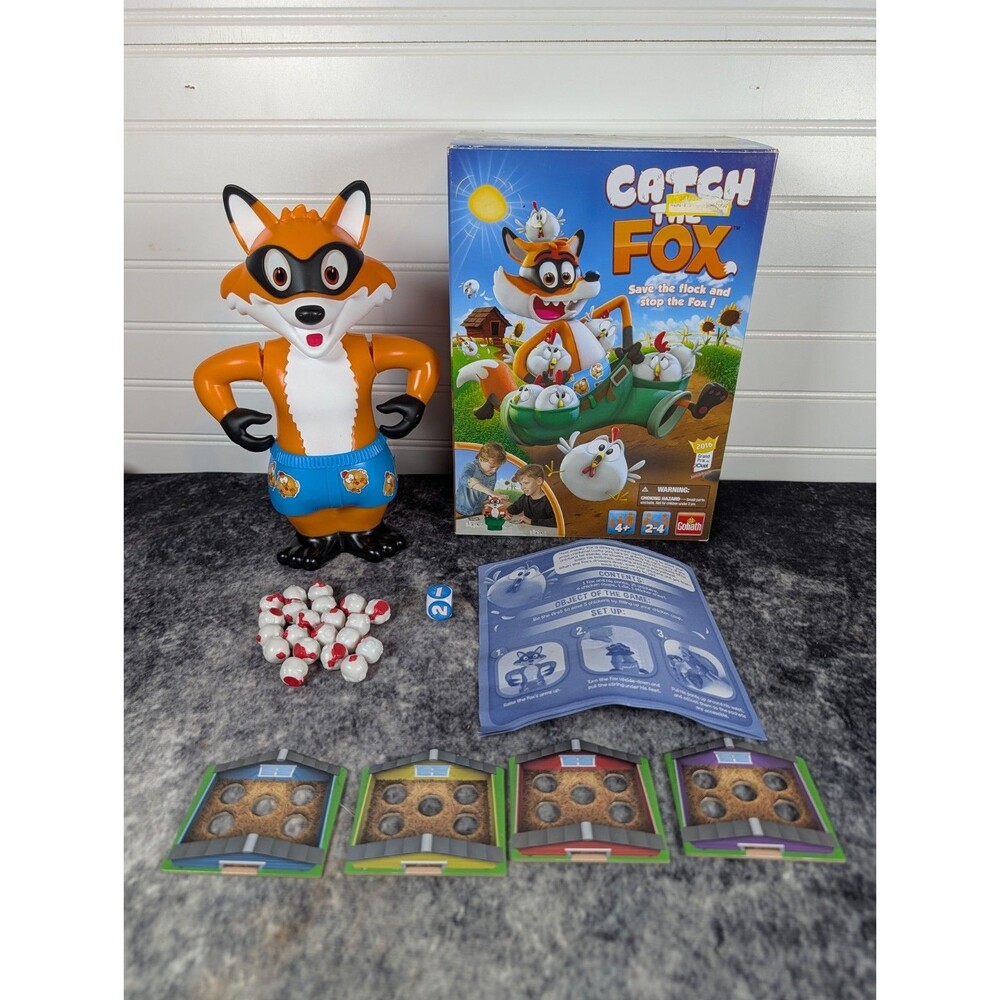 Catch The Fox Board Game Goliath 2016 w/ Original New, Open Box Family Kids Game